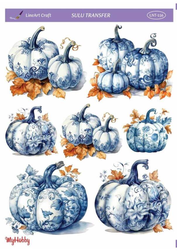 LineArt Kabak Desenli Sulu Transfer LNT156 - 1