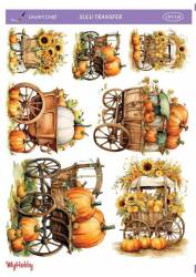 LineArt Kabak Desenli Sulu Transfer LNT158 - Line Art