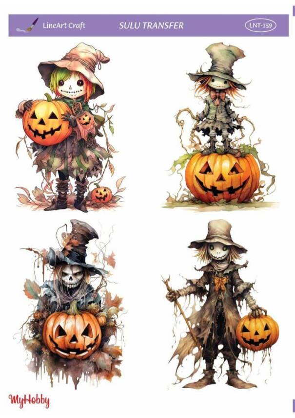 LineArt Kabak Desenli Sulu Transfer LNT159 - 1