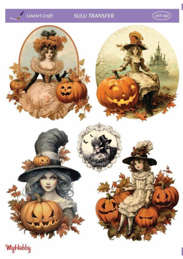 LineArt Kabak Desenli Sulu Transfer LNT160 - 1