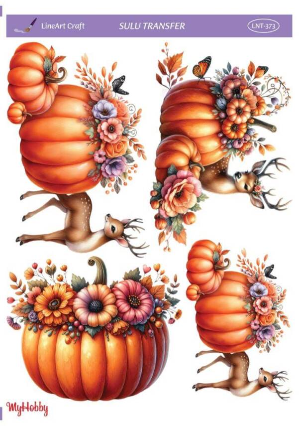 LineArt Kabak Desenli Sulu Transfer LNT373 - 1