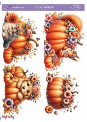 LineArt Kabak Desenli Sulu Transfer LNT374 - Line Art