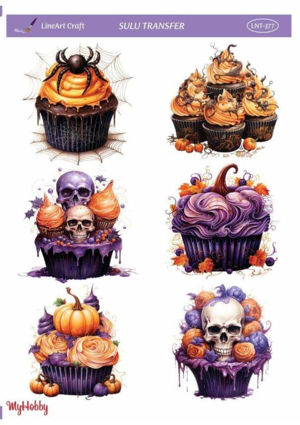 LineArt Kabak Desenli Sulu Transfer LNT377 - 1