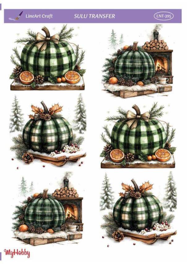 LineArt Kabak Desenli Sulu Transfer LNT395 - 1