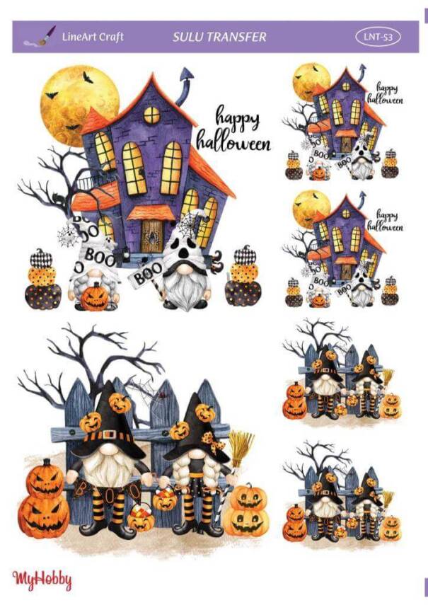 LineArt Kabak Desenli Sulu Transfer LNT53 - 1