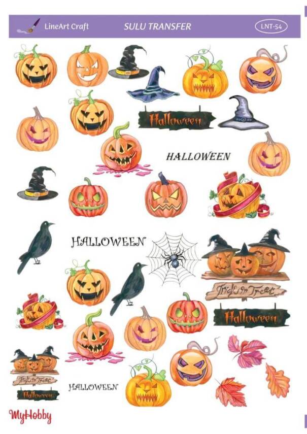 LineArt Kabak Desenli Sulu Transfer LNT54 - 1