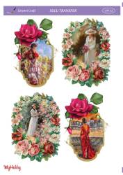 LineArt Kadın Desenli Sulu Transfer LNT015 - Line Art