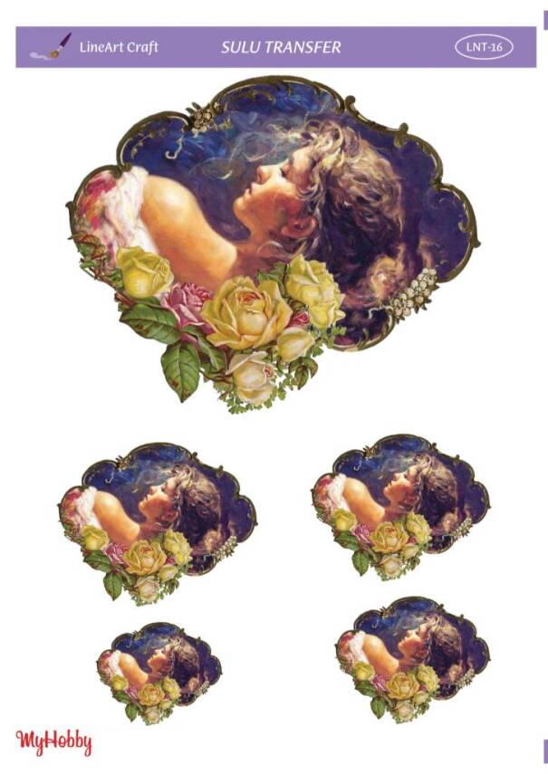 LineArt Kadın Desenli Sulu Transfer LNT016 - 1