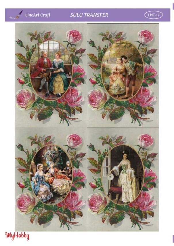 LineArt Kadın Desenli Sulu Transfer LNT017 - 1