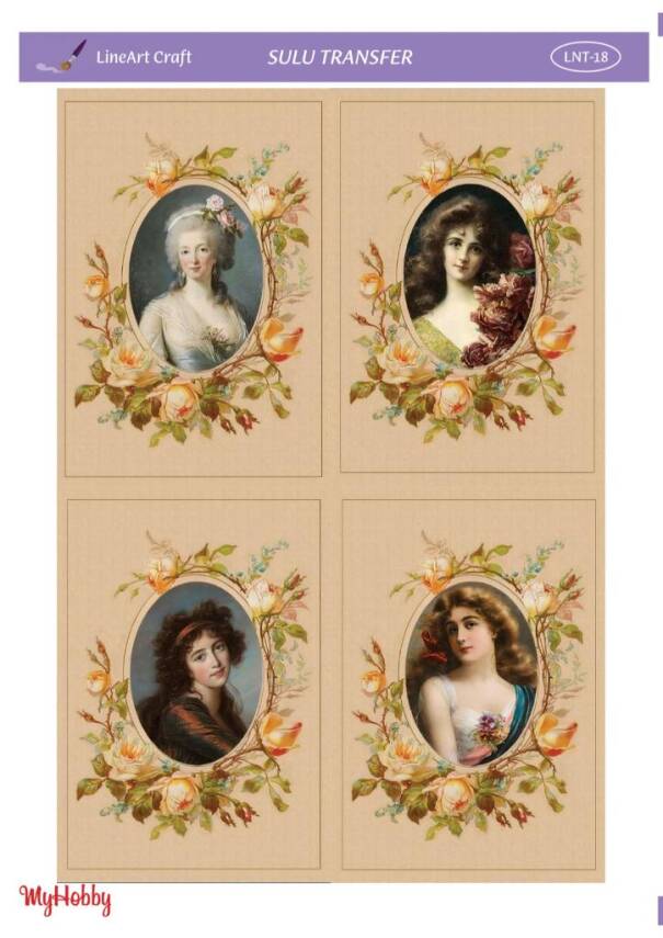 LineArt Kadın Desenli Sulu Transfer LNT018 - 1