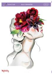 LineArt Kadın Desenli Sulu Transfer LNT073 - Line Art