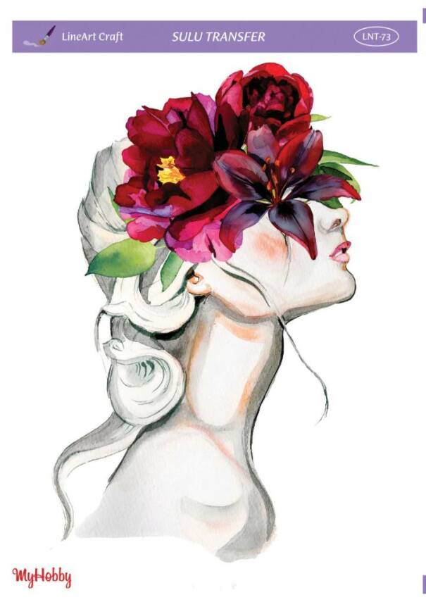 LineArt Kadın Desenli Sulu Transfer LNT073 - 1