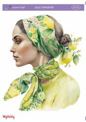 LineArt Kadın Desenli Sulu Transfer LNT090 - Line Art