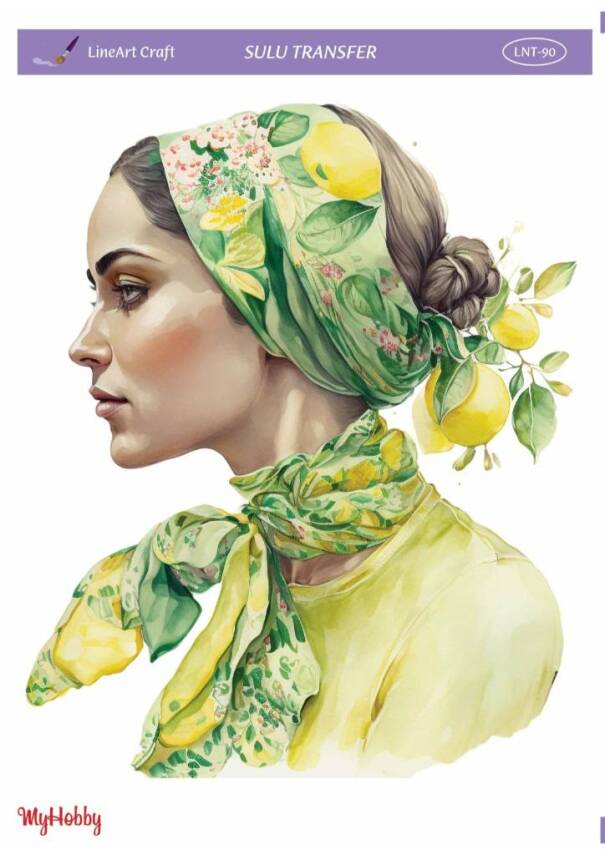 LineArt Kadın Desenli Sulu Transfer LNT090 - 1