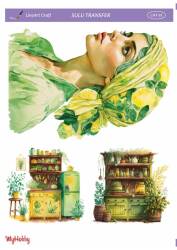 LineArt Kadın Desenli Sulu Transfer LNT091 - Line Art