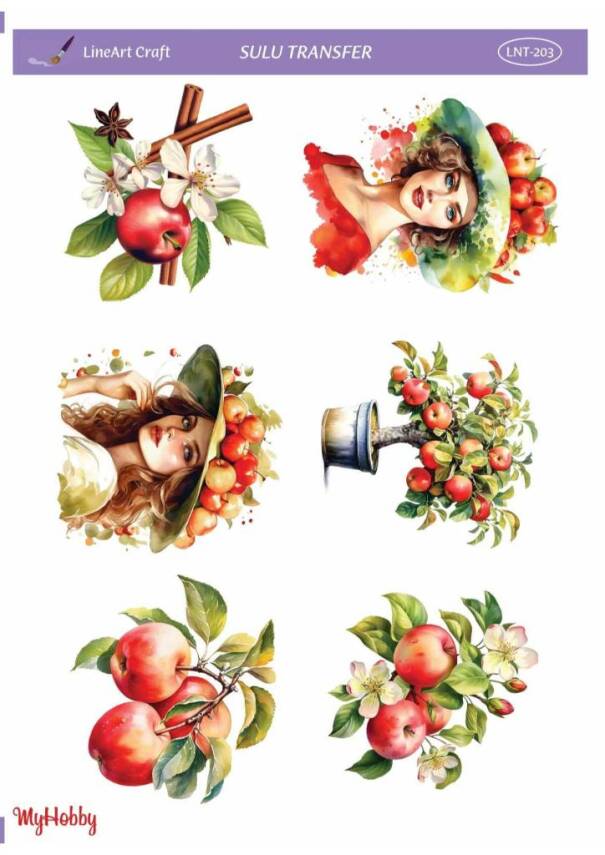 LineArt Kadın Desenli Sulu Transfer LNT203 - 1