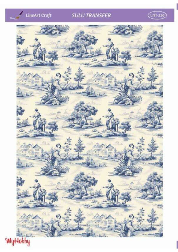 LineArt Kadın Desenli Sulu Transfer LNT220 - 1