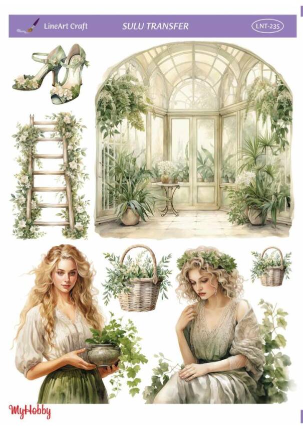 LineArt Kadın Desenli Sulu Transfer LNT235 - 1