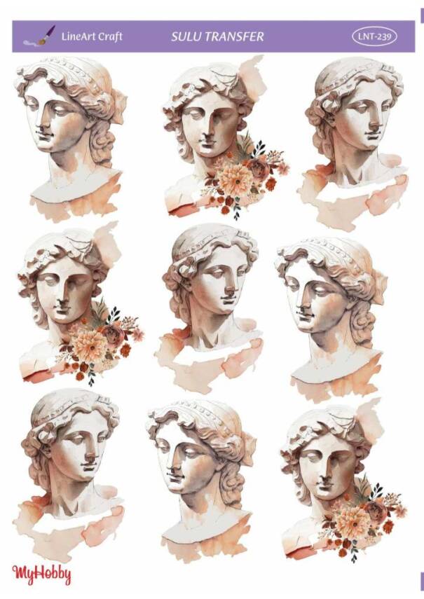 LineArt Kadın Desenli Sulu Transfer LNT239 - 1