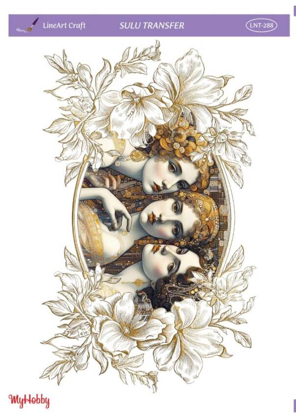 LineArt Kadın Desenli Sulu Transfer LNT288 - 1