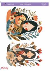 LineArt Kadın Desenli Sulu Transfer LNT385 - Line Art