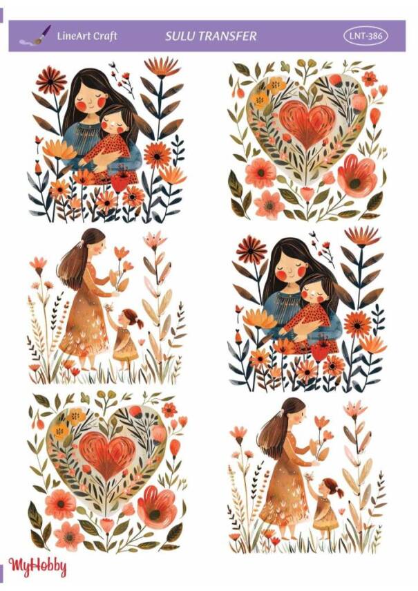 LineArt Kadın Desenli Sulu Transfer LNT386 - 1