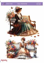 LineArt Kadın Desenli Sulu Transfer LNT390 - Line Art