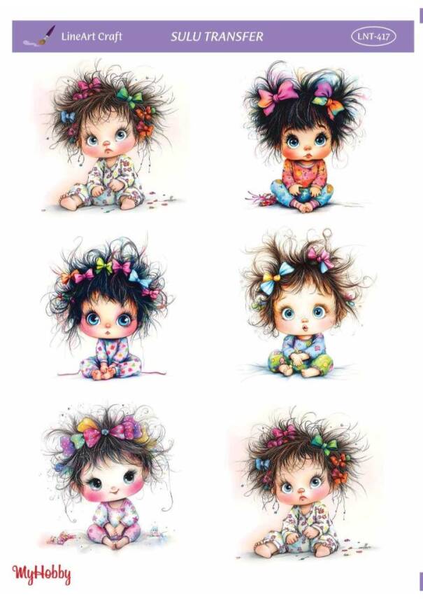 LineArt Kadın Desenli Sulu Transfer LNT417 - 1