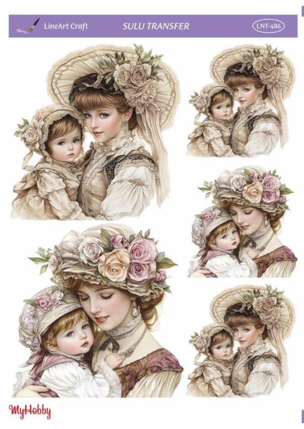 LineArt Kadın Desenli Sulu Transfer LNT486 - 1