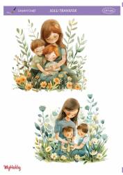 LineArt Kadın Desenli Sulu Transfer LNT495 - Line Art