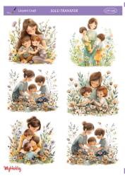 LineArt Kadın Desenli Sulu Transfer LNT496 - Line Art