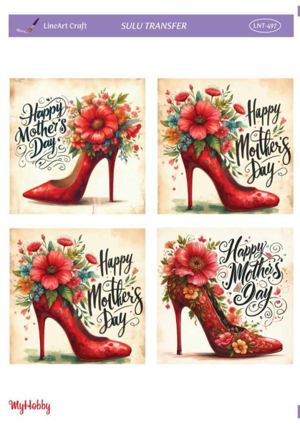 LineArt Kadın Desenli Sulu Transfer LNT497 - 1