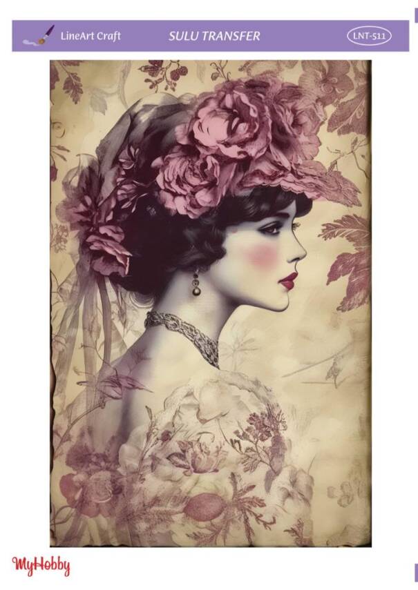 LineArt Kadın Desenli Sulu Transfer LNT511 - 1