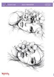 LineArt Kadın Desenli Sulu Transfer LNT524 - Line Art