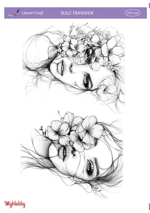 LineArt Kadın Desenli Sulu Transfer LNT524 - 1