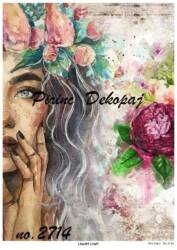 LineArt Kadın Figürlü Pirinç Dekopaj Model : 2714 - Line Art