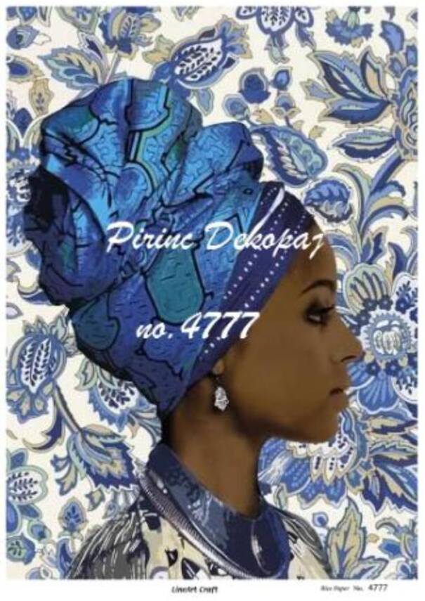 LineArt Kadın Figürlü Pirinç Dekopaj Model : 4777 - 1