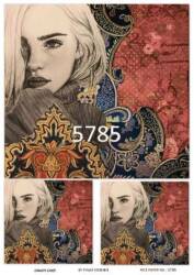 LineArt Kadın Figürlü Pirinç Dekopaj Model : 5785 - Line Art