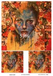 LineArt Kadın Figürlü Pirinç Dekopaj Model : 5786 - Line Art