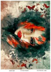 LineArt Kadın Figürlü Pirinç Dekopaj Model : 5788 - Line Art