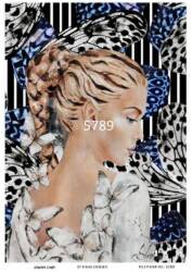 LineArt Kadın Figürlü Pirinç Dekopaj Model : 5789 - Line Art