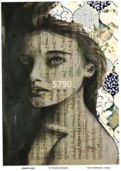 LineArt Kadın Figürlü Pirinç Dekopaj Model : 5790 - Line Art