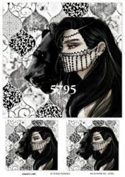 LineArt Kadın Figürlü Pirinç Dekopaj Model : 5795 - Line Art