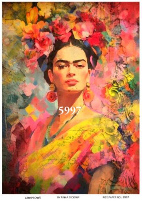 LineArt Kadın Figürlü Pirinç Dekopaj Model : 5997 - 1