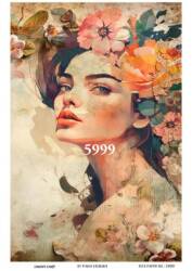 LineArt Kadın Figürlü Pirinç Dekopaj Model : 5999 - Line Art