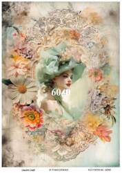 LineArt Kadın Figürlü Pirinç Dekopaj Model : 6040 - Line Art