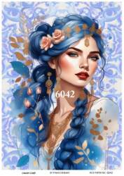 LineArt Kadın Figürlü Pirinç Dekopaj Model : 6042 - Line Art