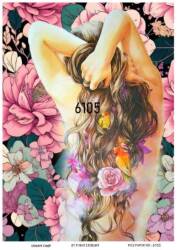 LineArt Kadın Figürlü Pirinç Dekopaj Model : 6105 - Line Art