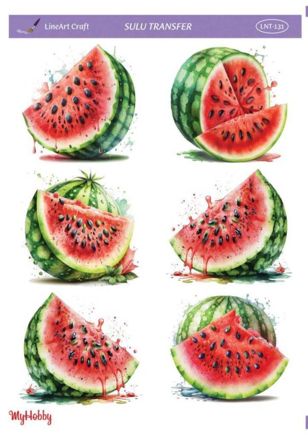 LineArt Karpuz Desenli Sulu Transfer LNT131 - 1