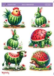 LineArt Karpuz Desenli Sulu Transfer LNT306 - Line Art